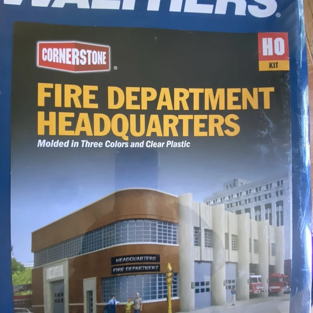 Walthers 933-3765 HO Fire Department Headquarters Building Kit NEW SEALED